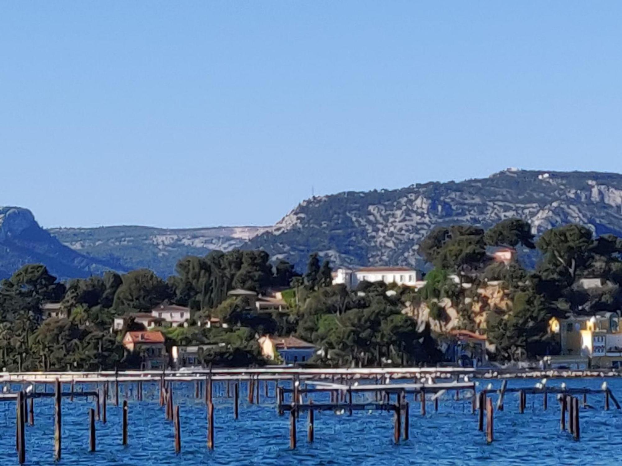 Villa-Chateau Les Terrasses - Tamaris, Plage Des Sablettes, Mer Au Bas De La Propriete La Seyne-sur-Mer Exterior photo